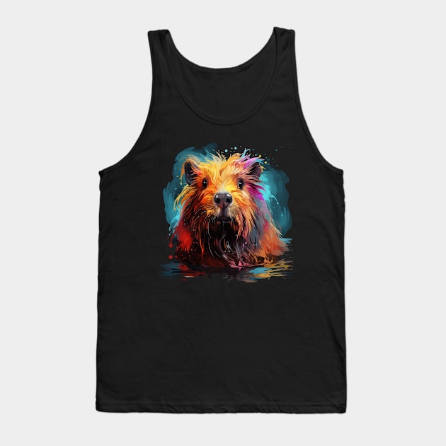 Capybara Rainbow Tank Top by JH Mart